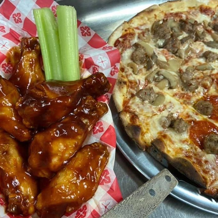 The Oshkosh fan favorites at Players Pizza & Pub restaurant and bar are the chicken wings and authentic brick oven pizzas